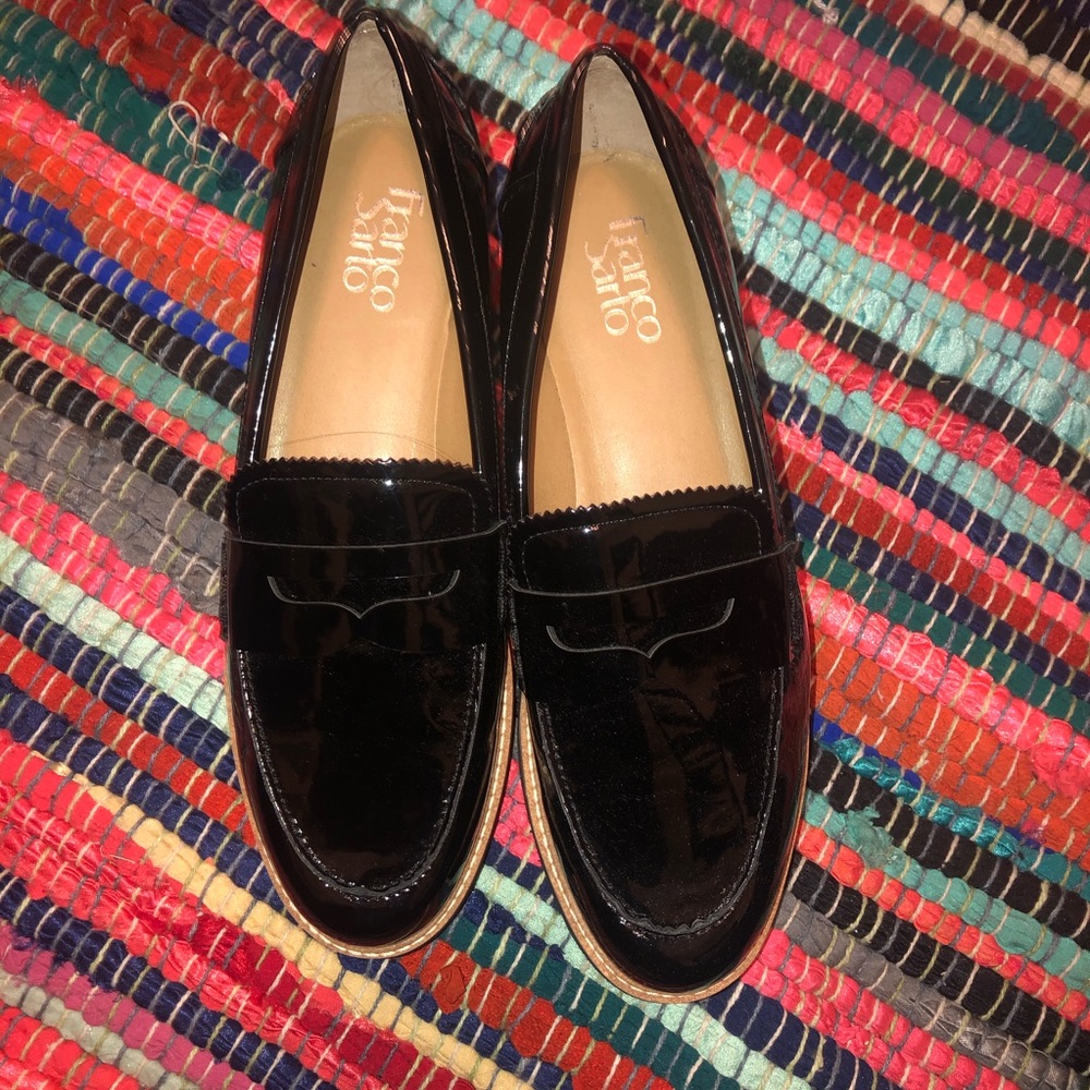 FRANCO SARTO PATENT LEATHER LOAFERS